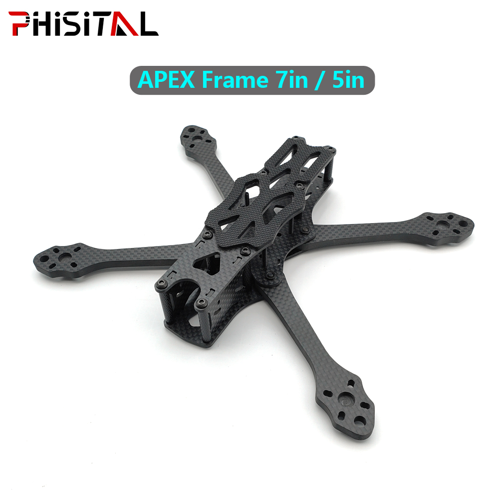 Drone Kit Octocopter - APEXフレーム 7インチ/6インチ/5インチ カーボンファイバー製クアッドコプターフレームキット（19/22mmカメラ用） | アナログVTX |