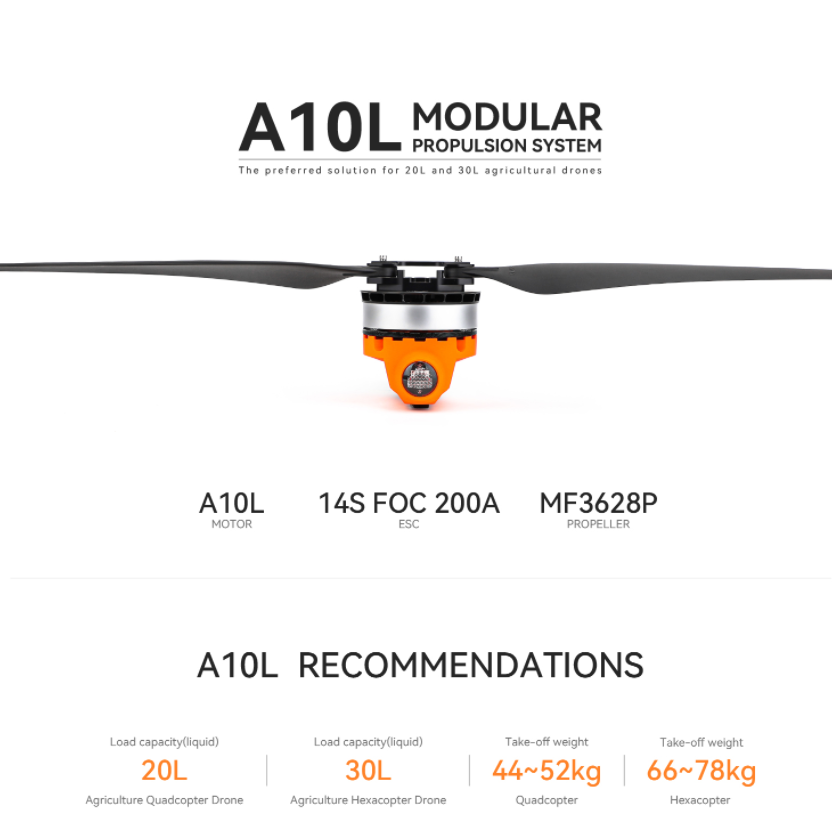 T-MOTOR A10L 12S 14S 高出力ブラシレスD - Drone Kit Beginner のレビューと価格